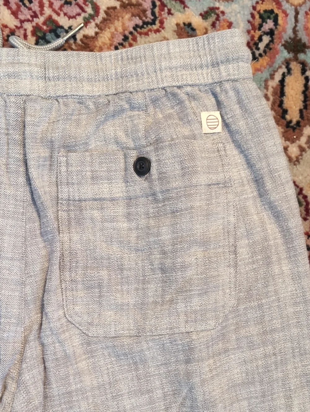Marine Layer Light Gray Drawstring Joggers